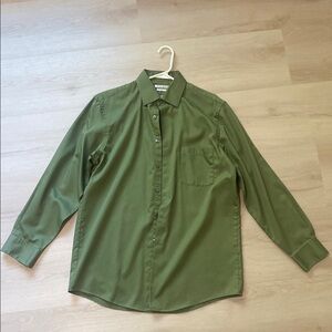Van Heusen Green Casual Button Down Shirt